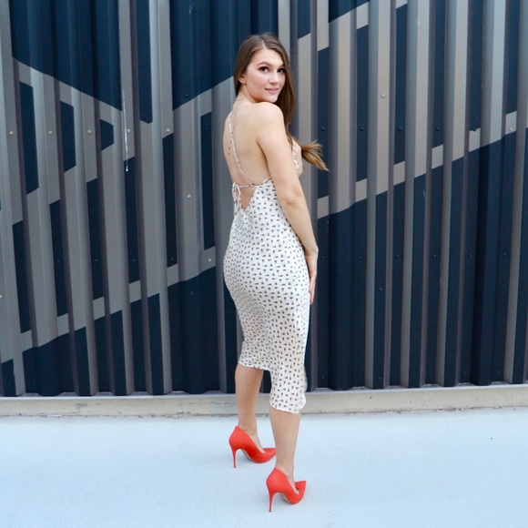 NWT Silk Slip Floral Midi Dress - Picture 7 of 9